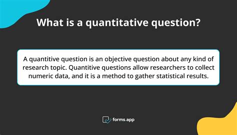 types of quantitative research questions